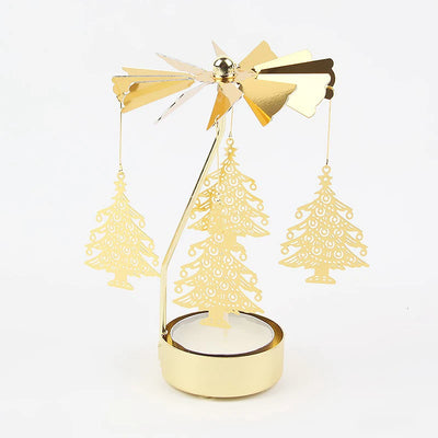 Metal Rotating Candle Holder for Wedding and Party Decor - Smarsty