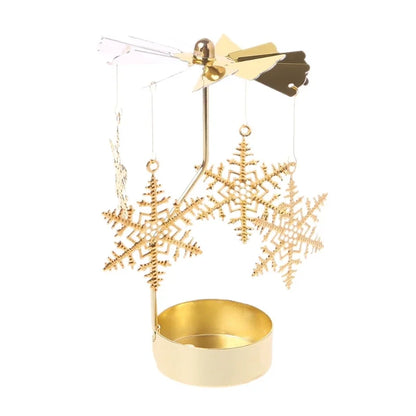 Metal Rotating Candle Holder for Wedding and Party Decor - Smarsty