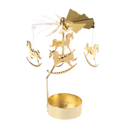 Metal Rotating Candle Holder for Wedding and Party Decor - Smarsty