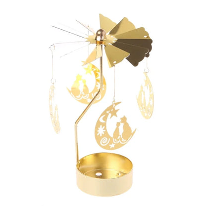 Metal Rotating Candle Holder for Wedding and Party Decor - Smarsty