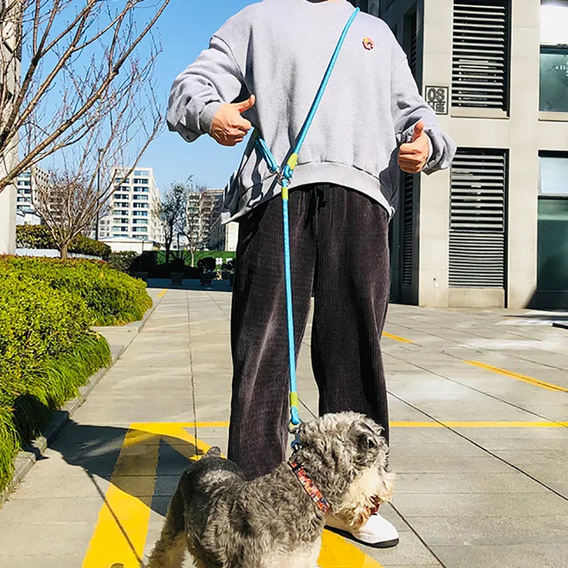 Reflective Nylon Hands Free Dog Leash for Running - Smarsty
