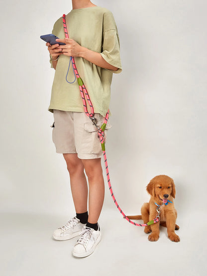 Reflective Nylon Hands Free Dog Leash for Running - Smarsty