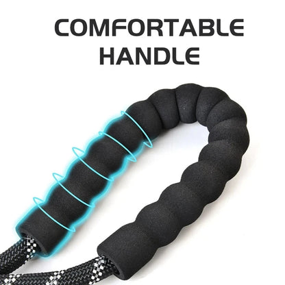 Reflective Dog Leash with Padded Handle for Safety - Smarsty