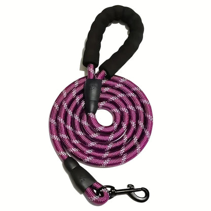 Reflective Dog Leash with Padded Handle for Safety - Smarsty