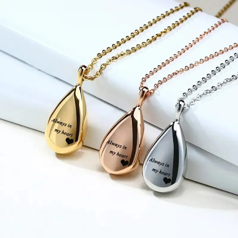 Stainless Steel Pet Urn Pendant Necklace Keepsake - Smarsty