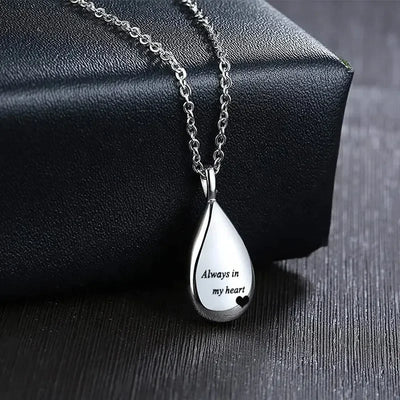 Stainless Steel Pet Urn Pendant Necklace Keepsake - Smarsty