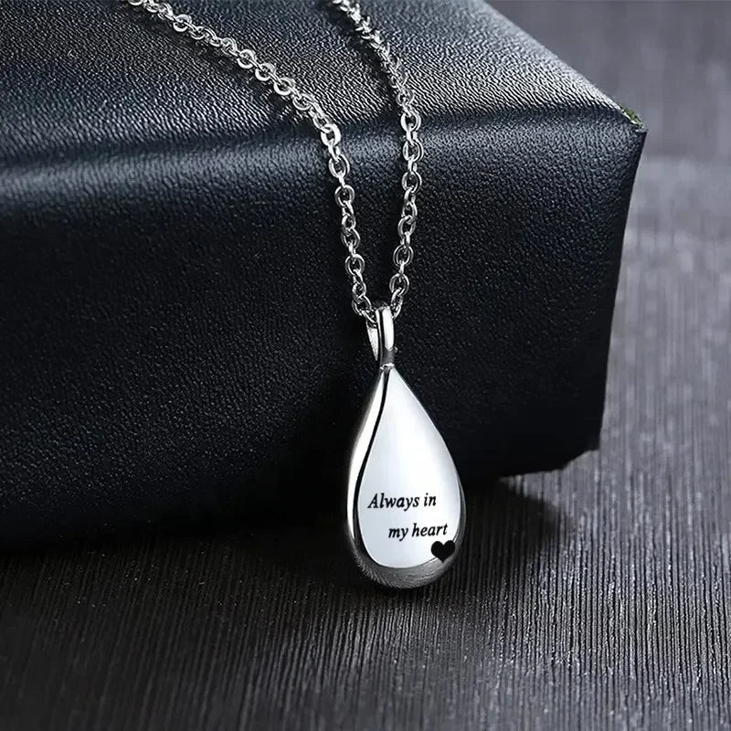 Stainless Steel Pet Urn Pendant Necklace Keepsake - Smarsty