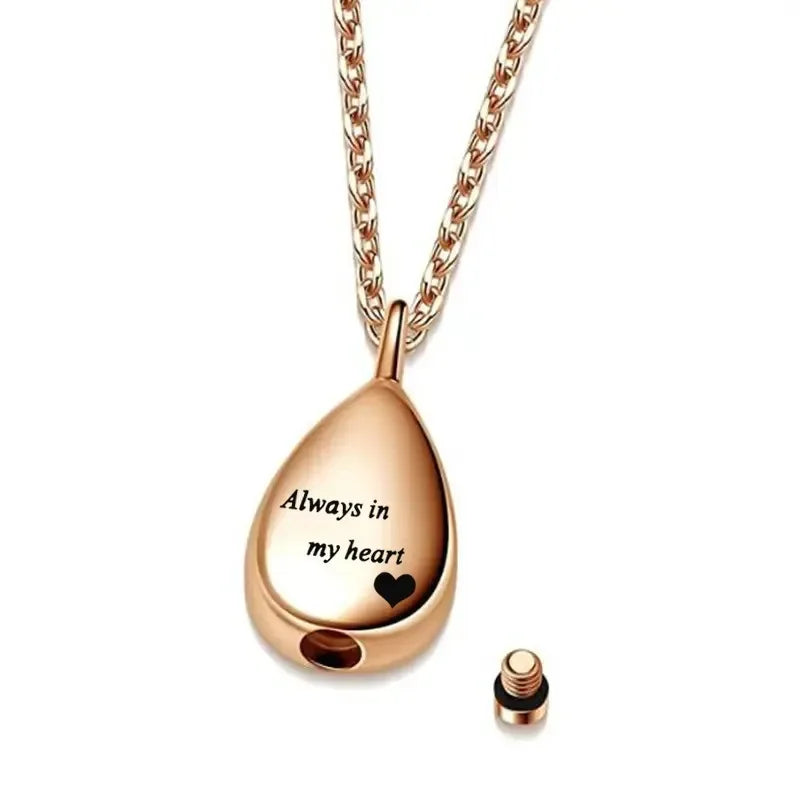 Stainless Steel Pet Urn Pendant Necklace Keepsake - Smarsty