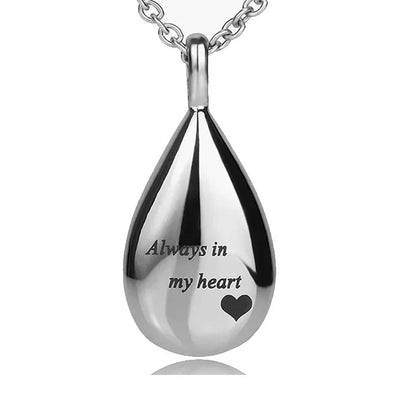 Stainless Steel Pet Urn Pendant Necklace Keepsake - Smarsty