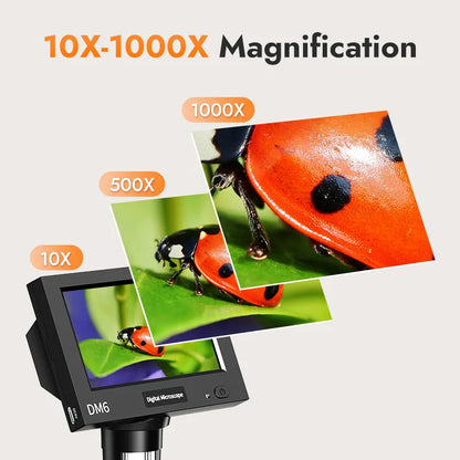 4.3 Inch LCD Digital Microscope with 1000X Magnification - Smarsty