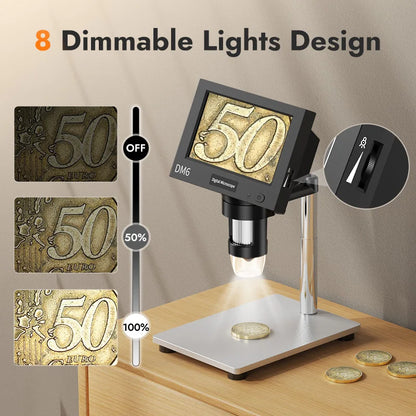 4.3 Inch LCD Digital Microscope with 1000X Magnification - Smarsty