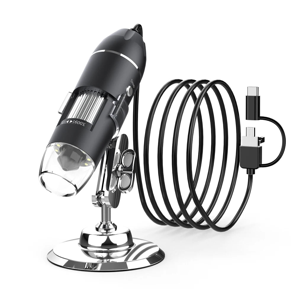 RIEVBCAU 1600X Digital Microscope With High Definition Zoom - Smarsty