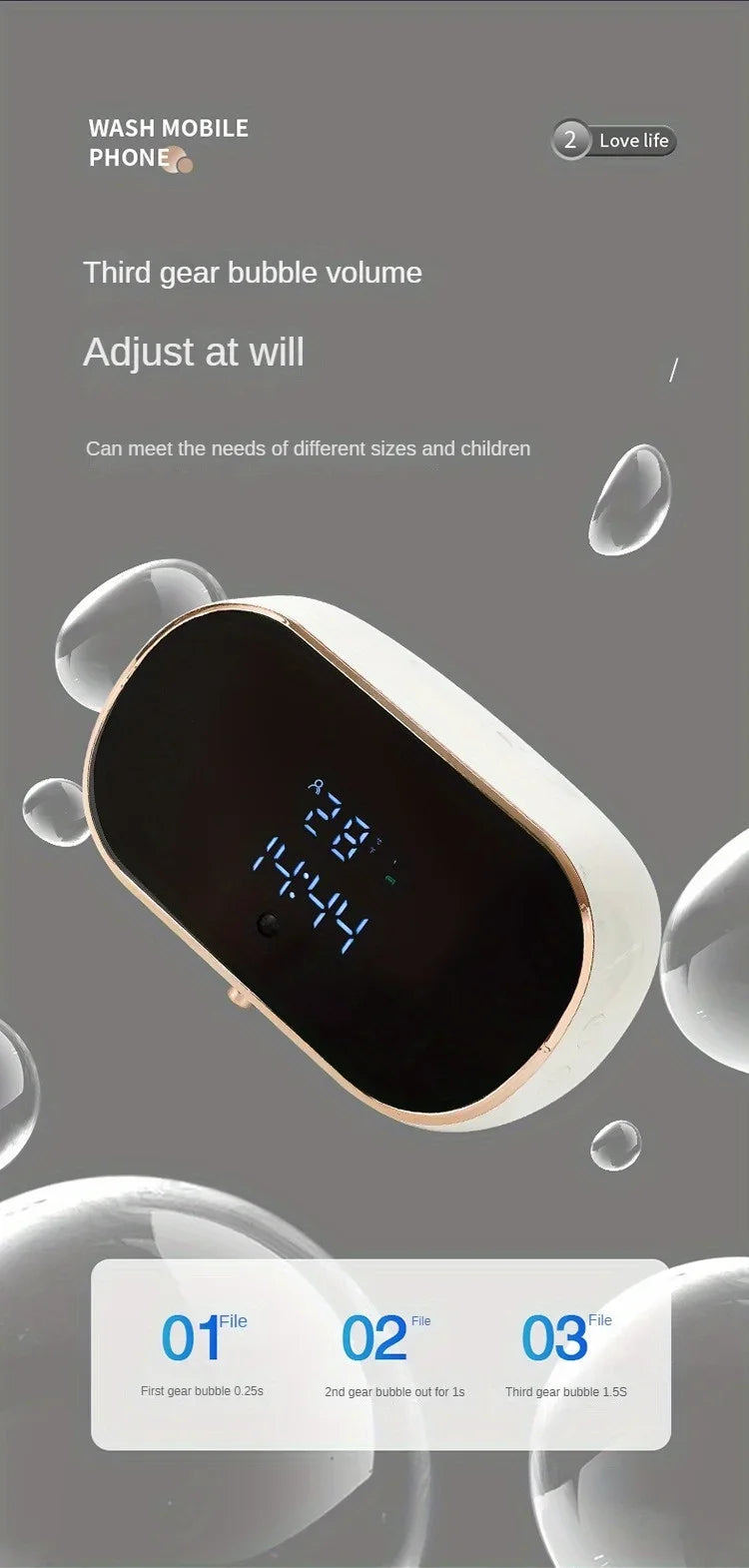Intelligent Wall Mounted Foam Soap Dispenser with Infrared Sensor - Smarsty