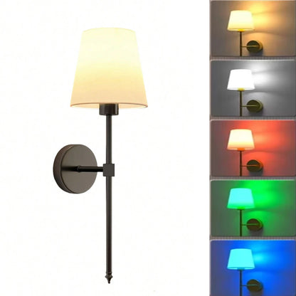 Rechargeable Wireless Dimmable Wall Lamp with Remote Control - Smarsty