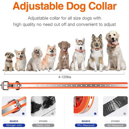 ROJECO 1000 Meter Electric Dog Training Collar Rechargeable Control - Smarsty