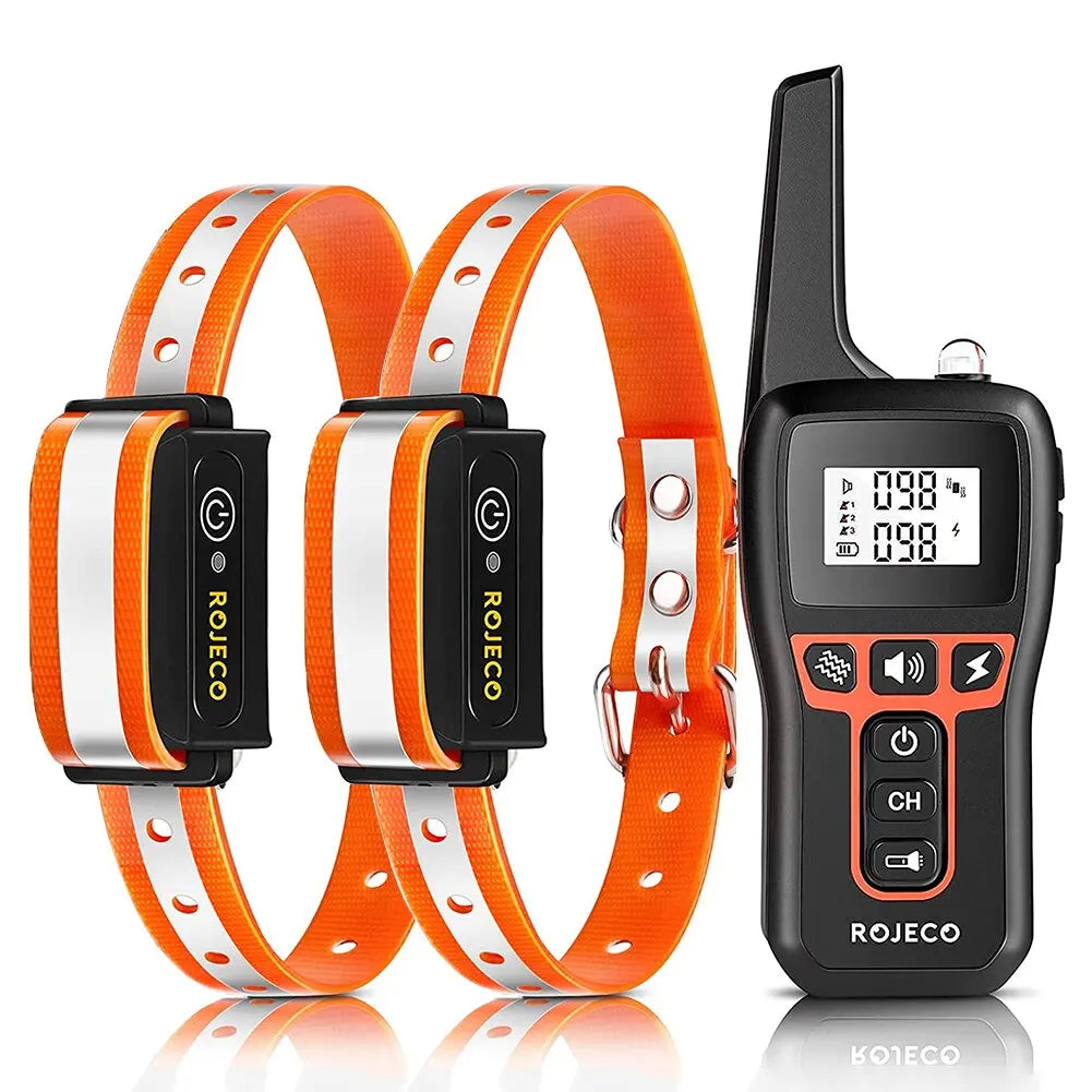 ROJECO 1000 Meter Electric Dog Training Collar Rechargeable Control - Smarsty