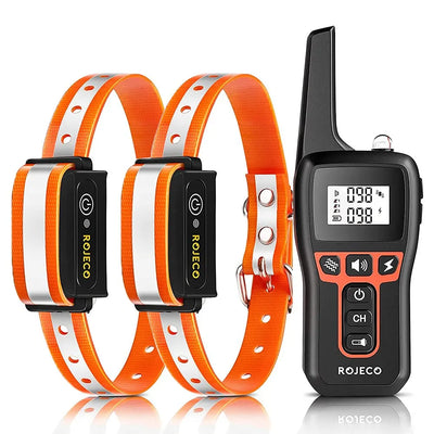 ROJECO 1000 Meter Electric Dog Training Collar Rechargeable Control - Smarsty