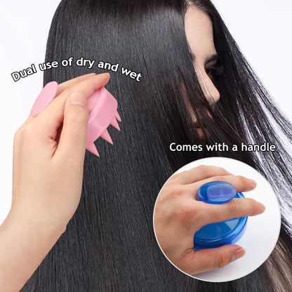 2-in-1 Silicone Scalp Massager for Painless Hair Growth - Smarsty