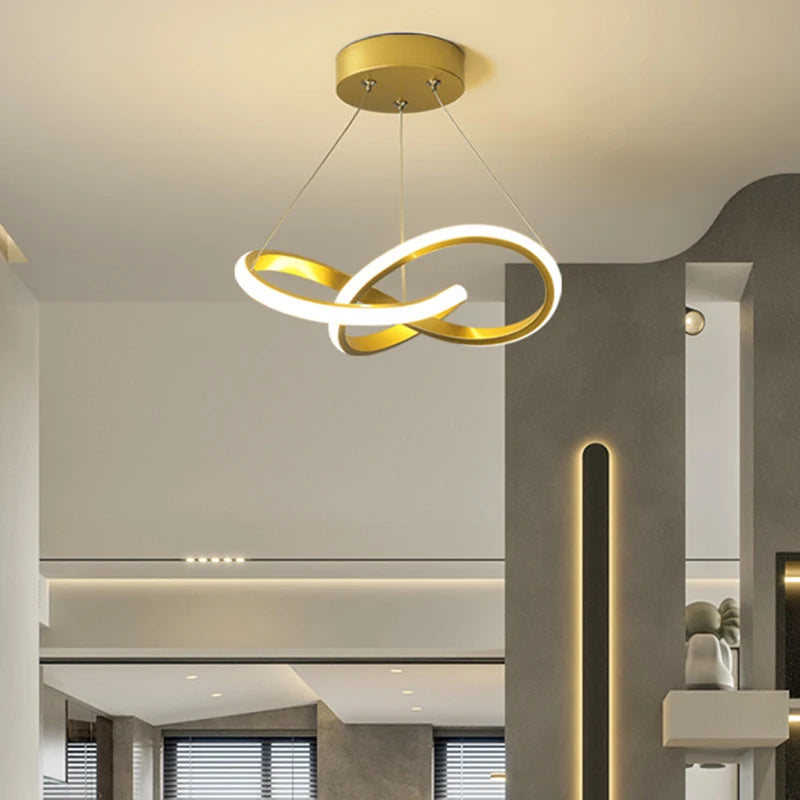 Nordic LED Pendant Light in Gold for Stylish Illumination - Smarsty