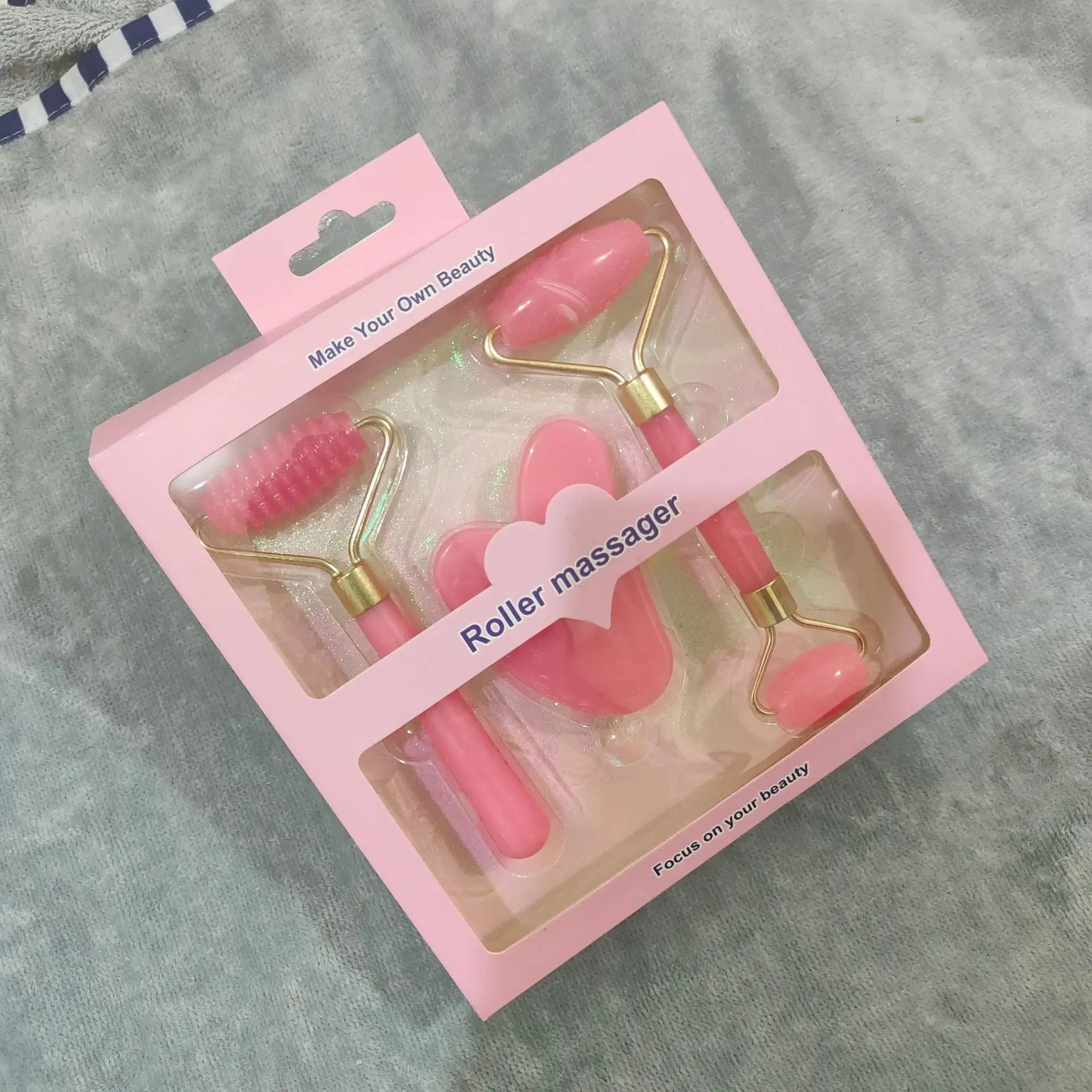 3pcs Resin Roller Massager Set for Face and Body Care - Smarsty