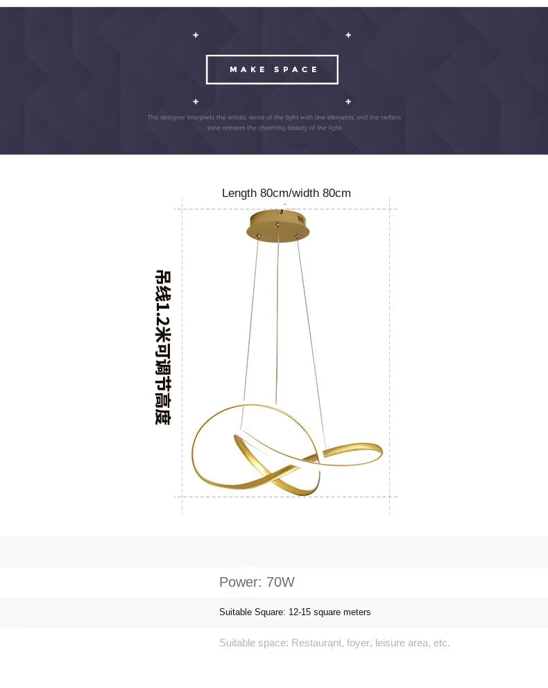 Nordic Modern Clover Pendant Lamp for Dining Room - Smarsty