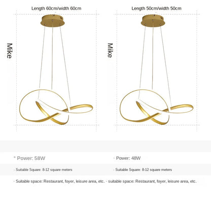 Nordic Modern Clover Pendant Lamp for Dining Room - Smarsty