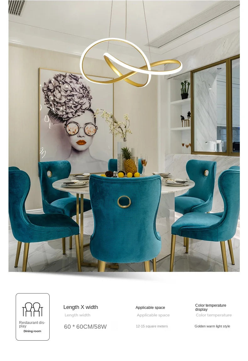 Nordic Modern Clover Pendant Lamp for Dining Room - Smarsty