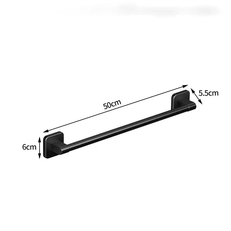 Wall Mounted Aluminum Towel Rack for Easy Bathroom Storage - Smarsty