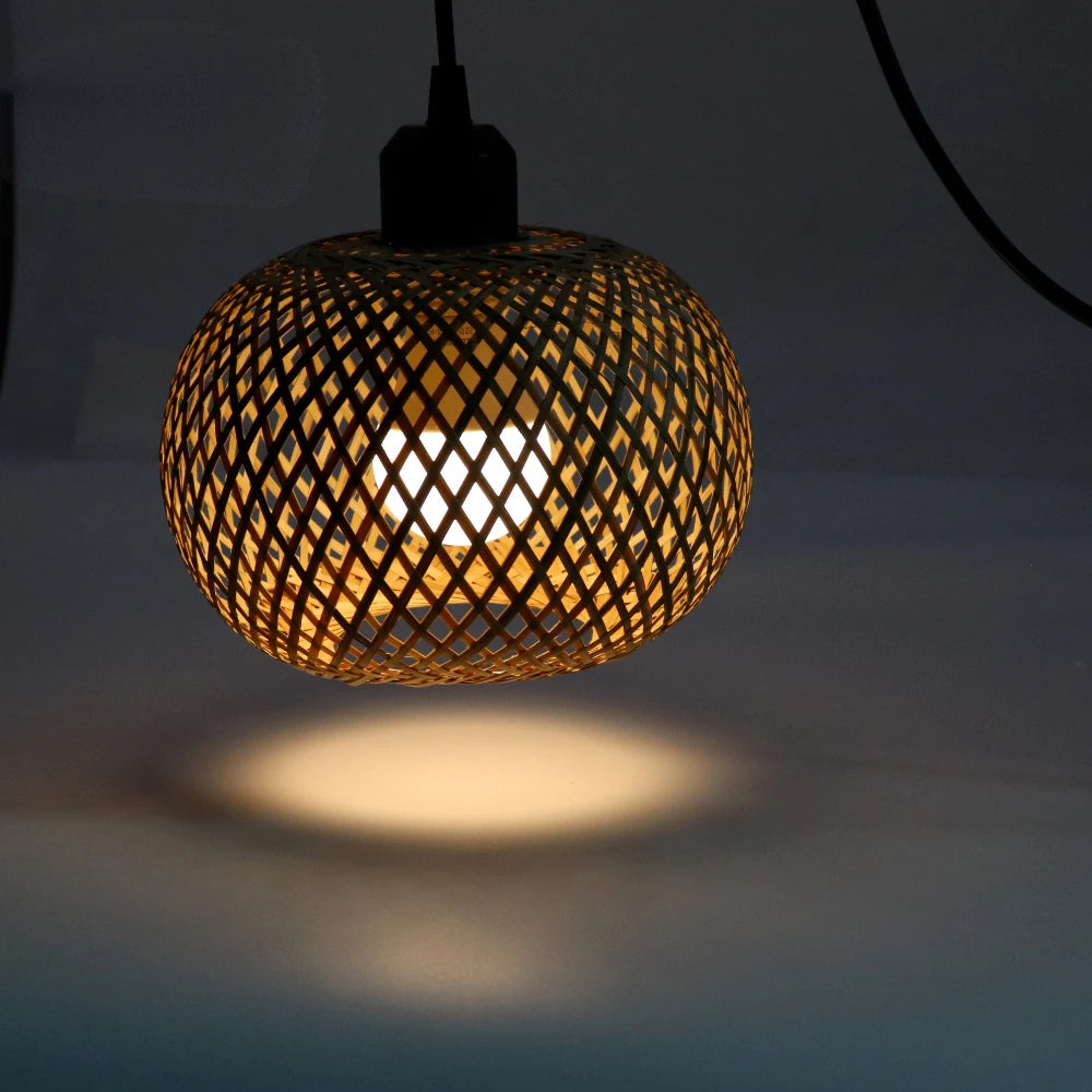 Natural Bamboo Pendant Lamp for Stylish Indoor Decor - Smarsty