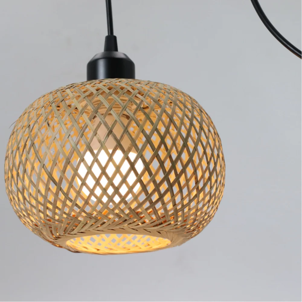 Natural Bamboo Pendant Lamp for Stylish Indoor Decor - Smarsty