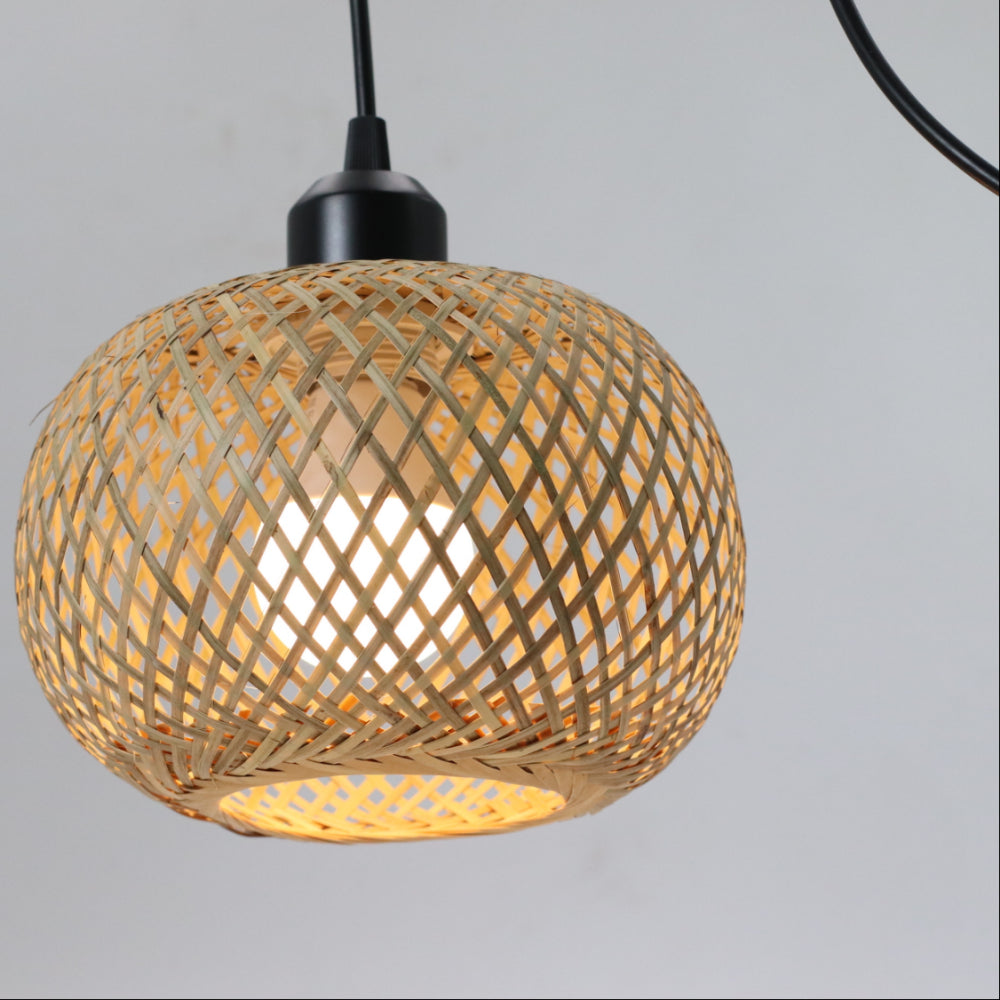 Natural Bamboo Pendant Lamp for Stylish Indoor Decor - Smarsty