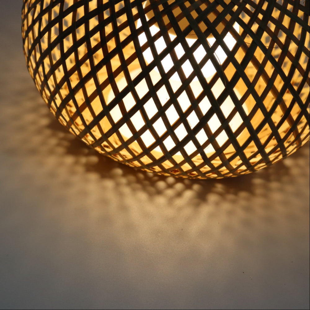 Natural Bamboo Pendant Lamp for Stylish Indoor Decor - Smarsty