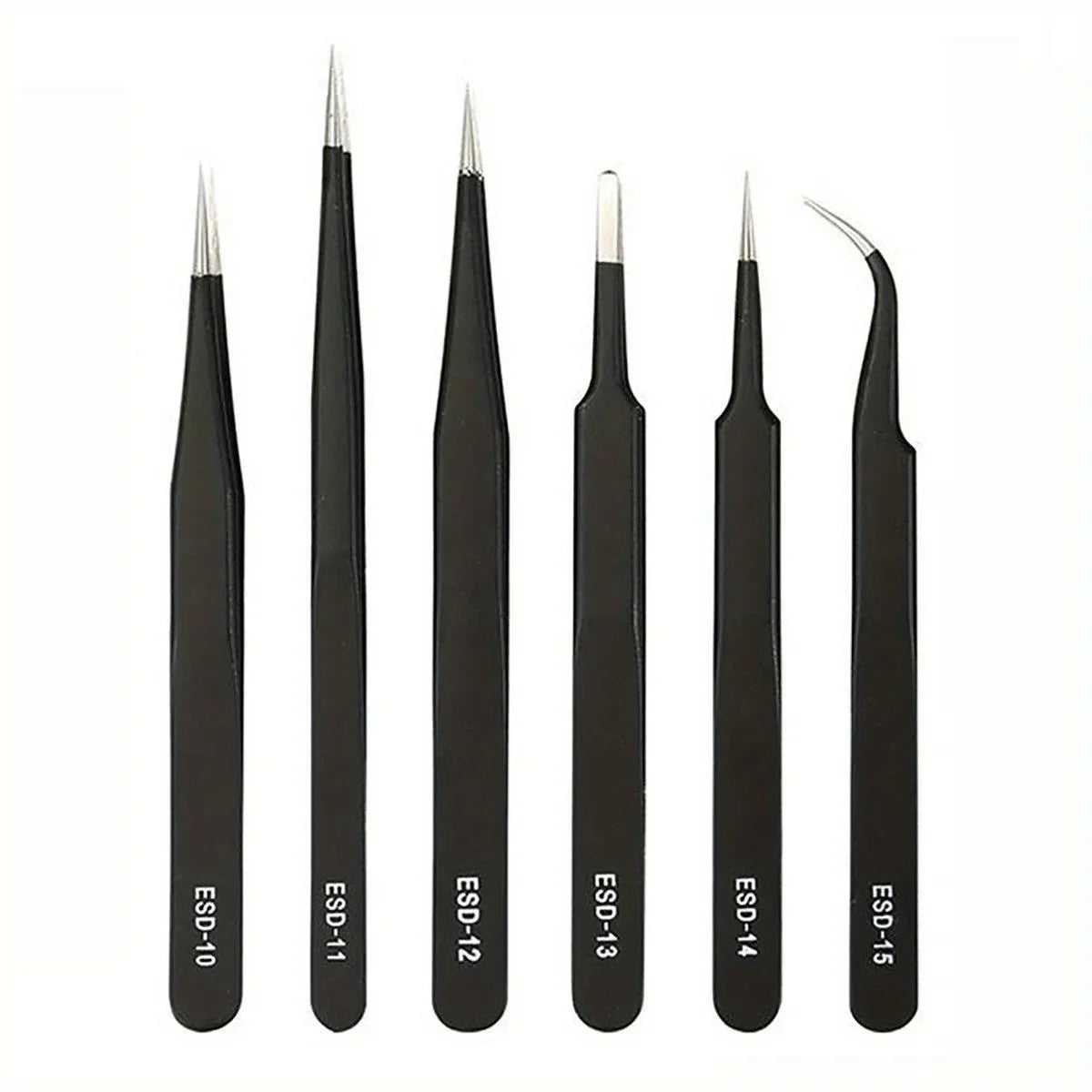 Precision ESD Anti Static Tweezers Set for Electronics Repair - Smarsty
