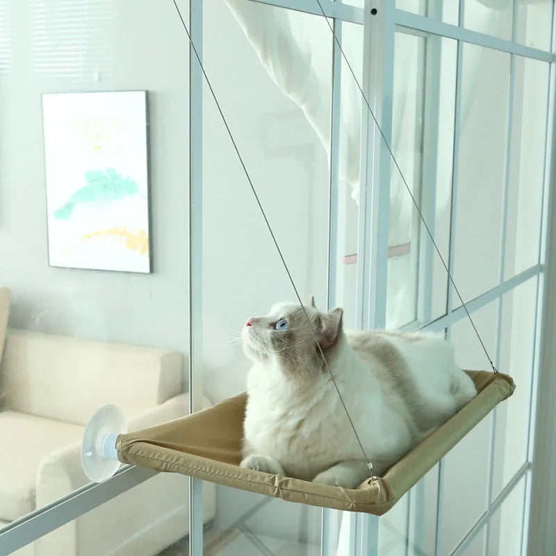 Aerial Cat Hammock Bed for Sunny Window Comfort - Smarsty