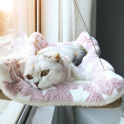 Aerial Cat Hammock Bed for Sunny Window Comfort - Smarsty
