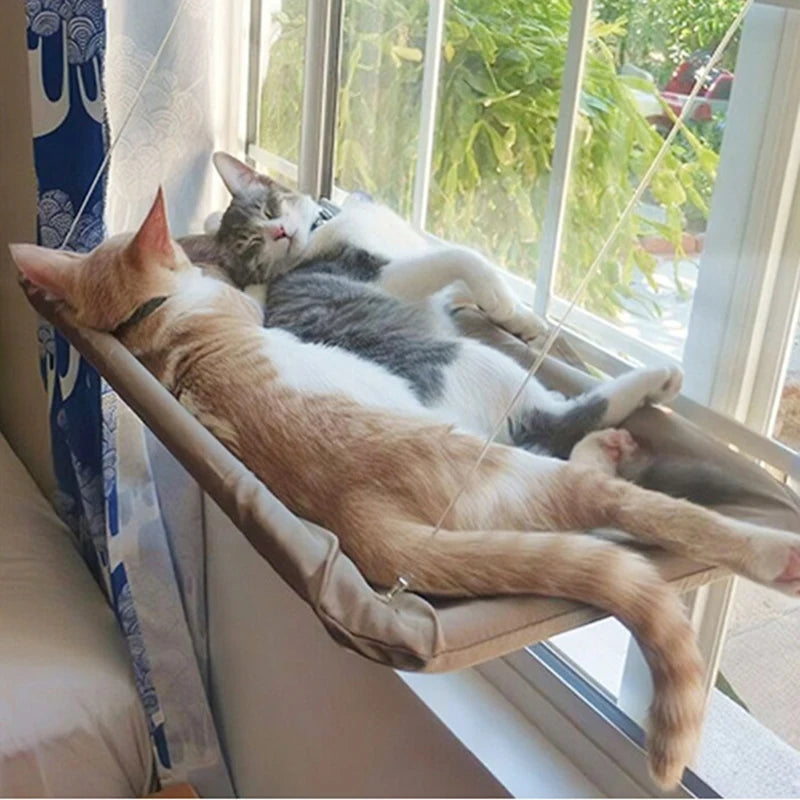 Aerial Cat Hammock Bed for Sunny Window Comfort - Smarsty