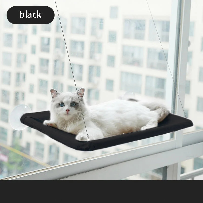 Aerial Cat Hammock Bed for Sunny Window Comfort - Smarsty
