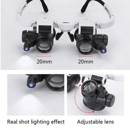 2X LED Magnifier Glasses for Watch Repair - Smarsty