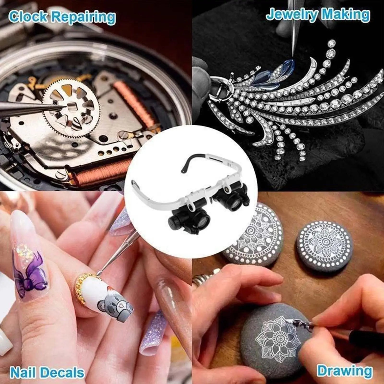 2X LED Magnifying Glasses for Watch Repair - Smarsty
