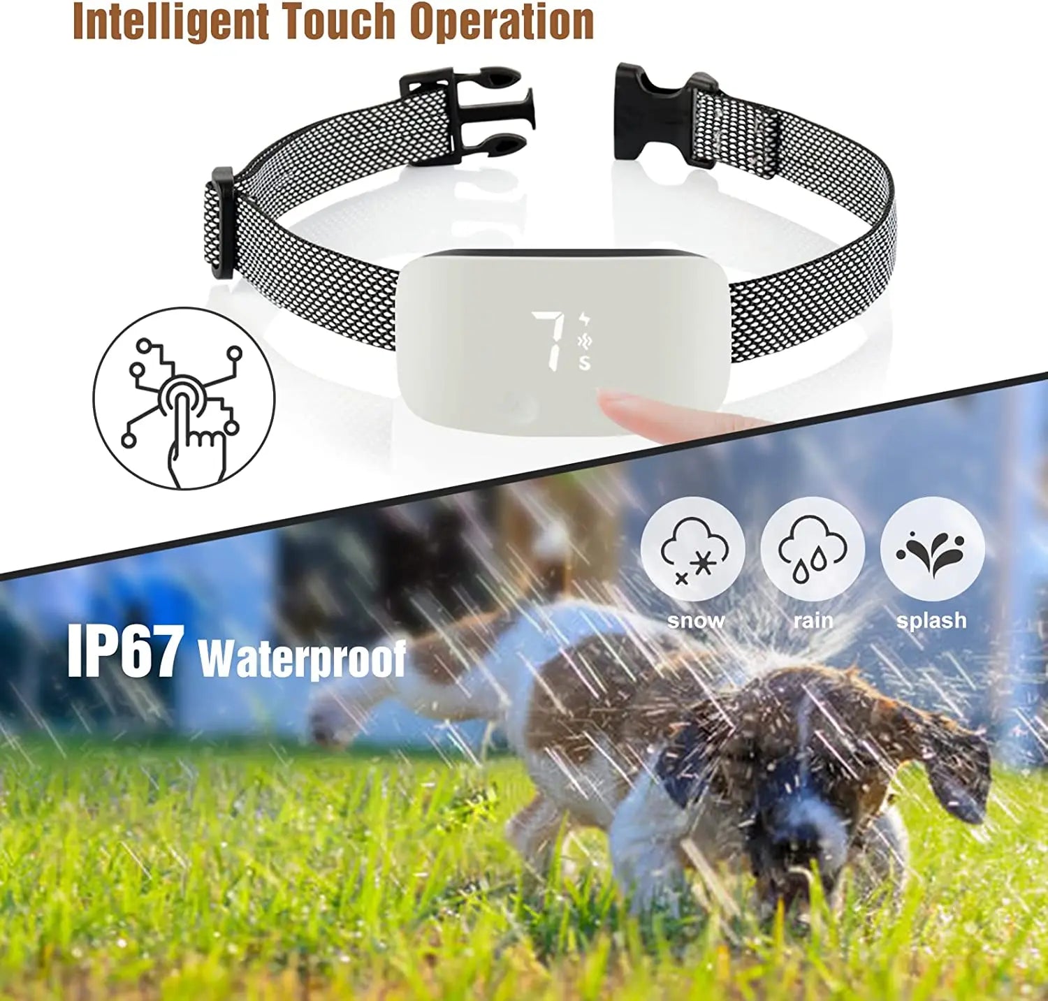 Automatic Anti Barking Dog Collar with Rechargeable Battery - Smarsty