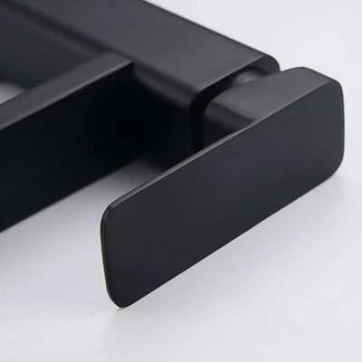 Black Chrome Bathroom Faucet with Hot and Cold Mixer - Smarsty