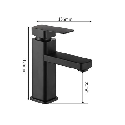 Black Chrome Bathroom Faucet with Hot and Cold Mixer - Smarsty