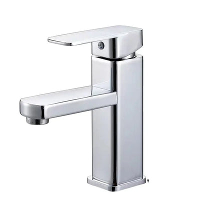 Black Chrome Bathroom Faucet with Hot and Cold Mixer - Smarsty