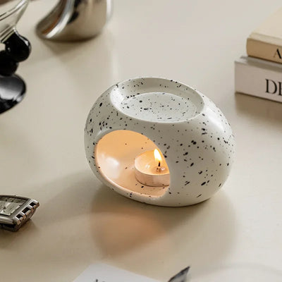 Black Reed Diffuser Ceramic Essential Oil Burner - Smarsty