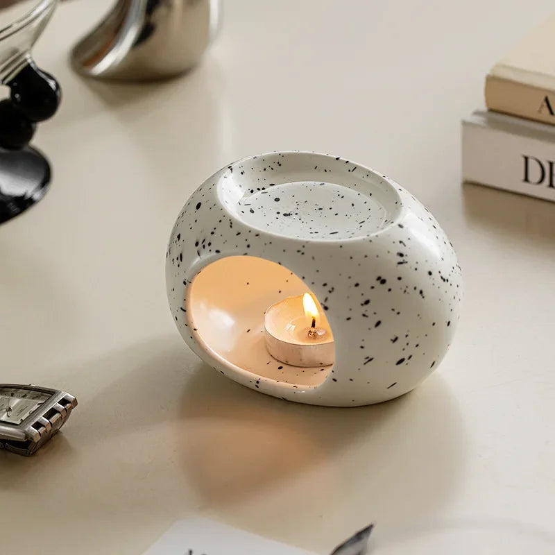 Black Reed Diffuser Ceramic Essential Oil Burner - Smarsty