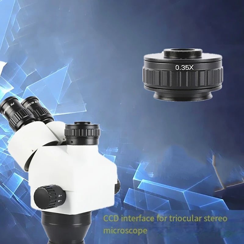 C Mount Adapter Lens for Trinocular Stereo Microscope - Smarsty