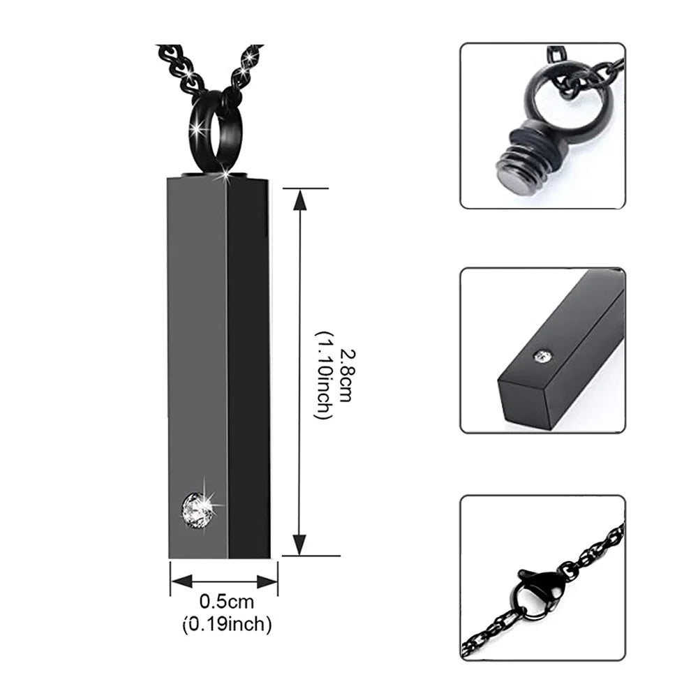 Cremation Jewelry Necklace for Ashes Keepsake Pendant - Smarsty