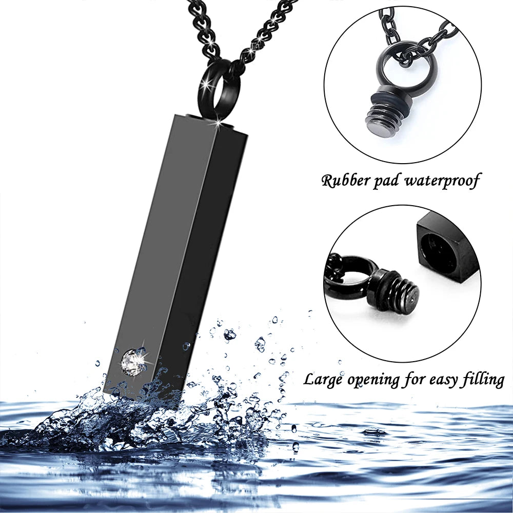 Cremation Jewelry Necklace for Ashes Keepsake Pendant - Smarsty