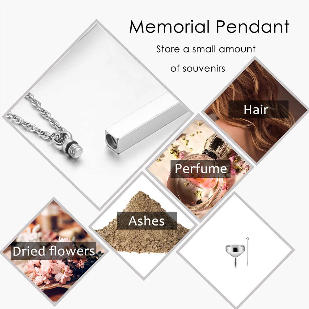 Cremation Jewelry Necklace for Ashes Keepsake Pendant - Smarsty