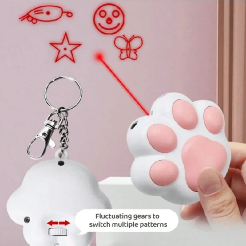 Cute Cartoon Cat Paw Laser Pointer Toy Rechargeable - Smarsty